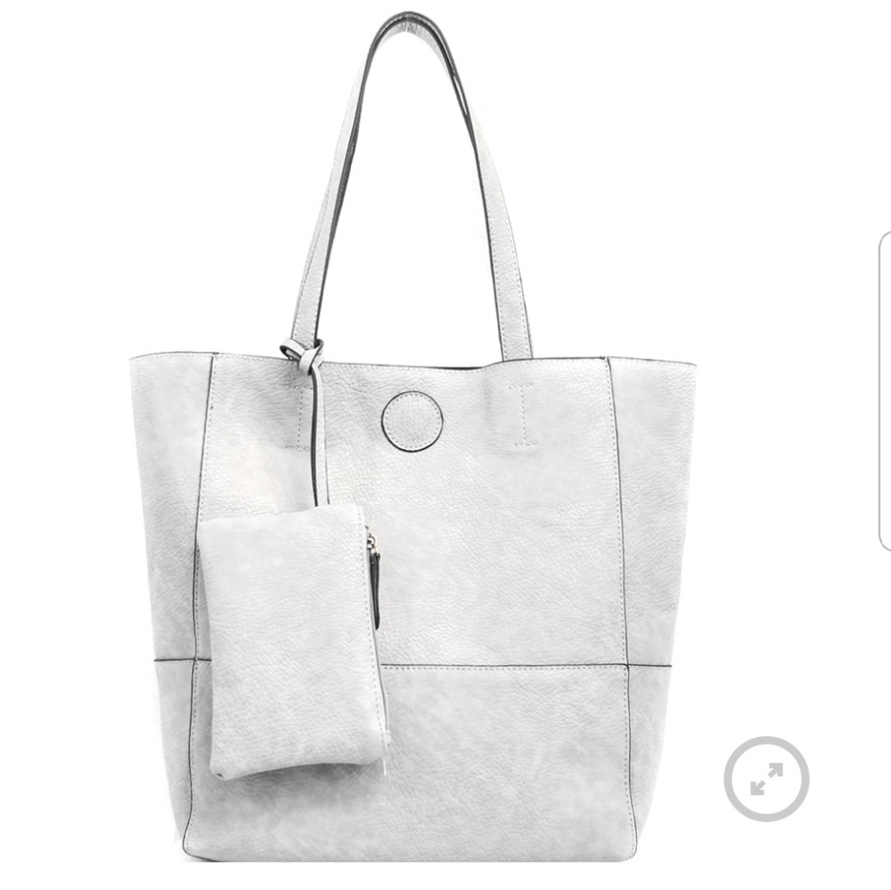 Joy Susan Raw Edge Tote with Coin purse NWOT